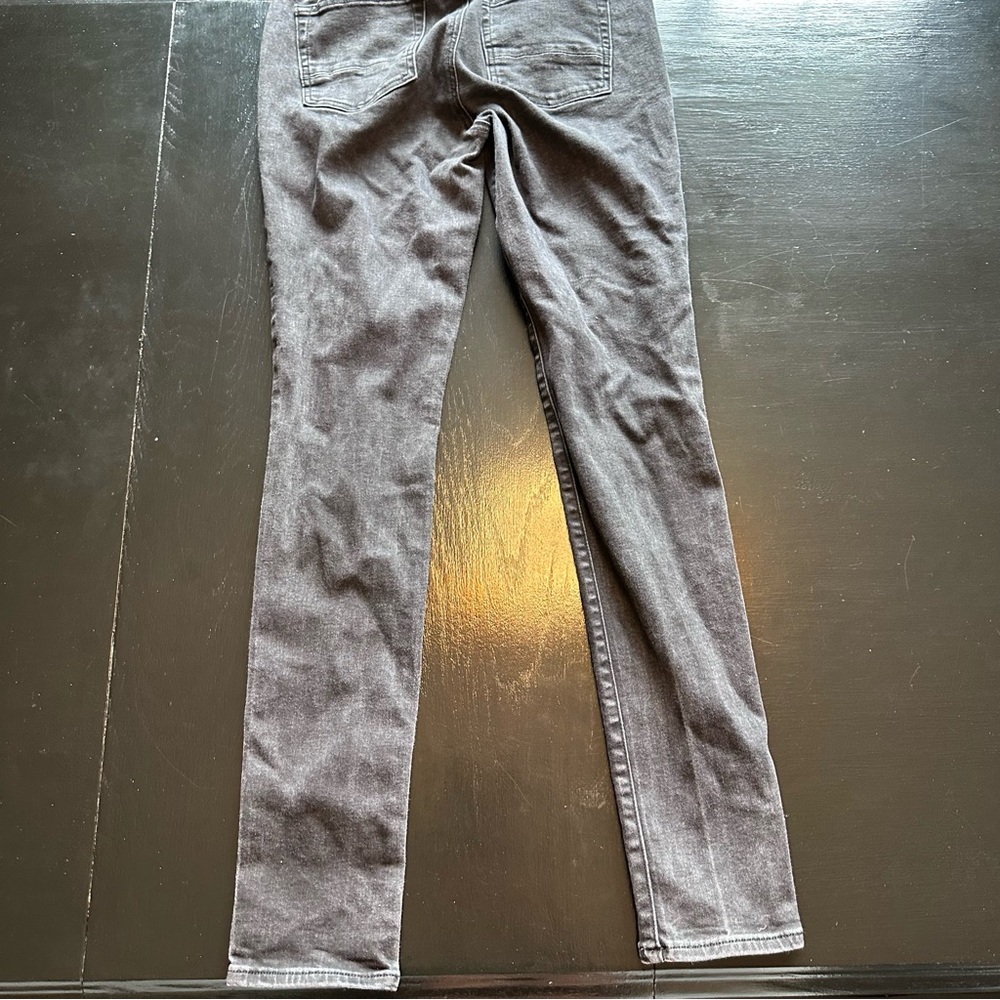 Pacsun 30x32 Relaxed Skinny Black Denim Worn In Jeans Project piece emo work Pan - Picture 8 of 8